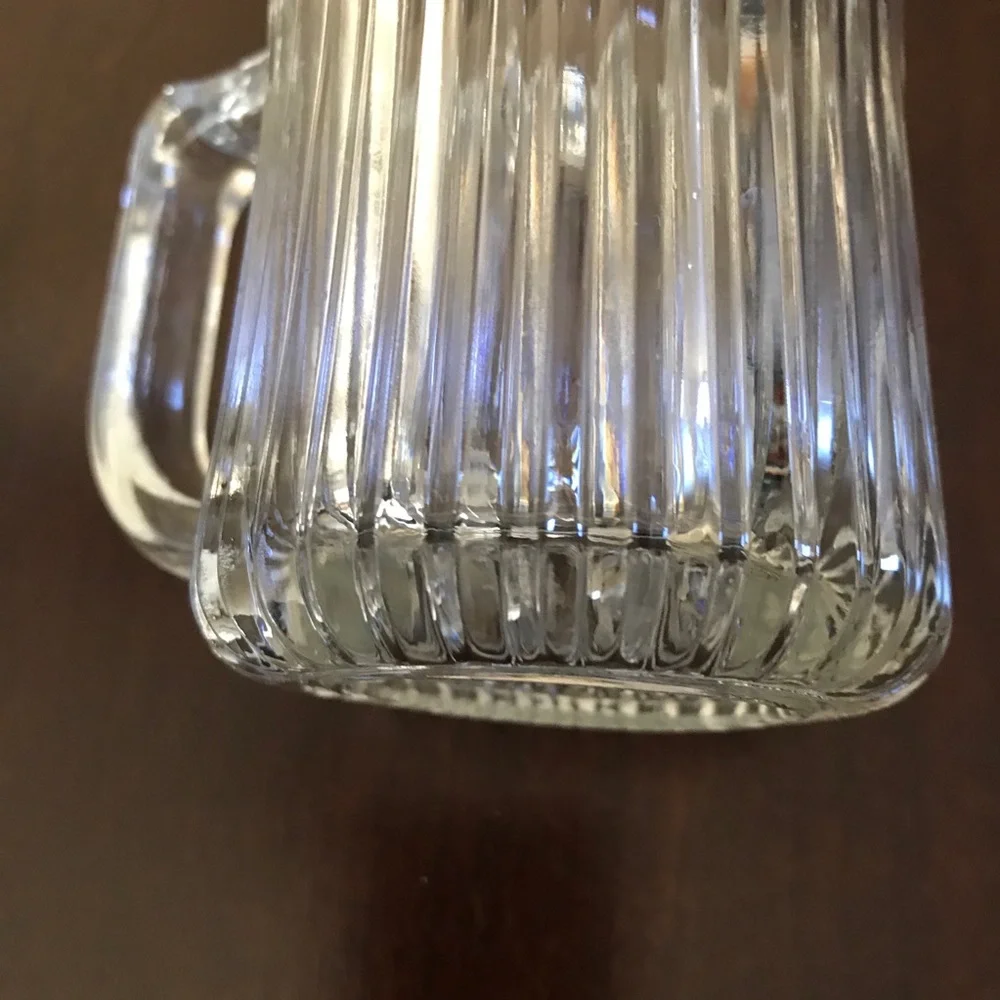 Four Vintage Glass Coffee Mugs